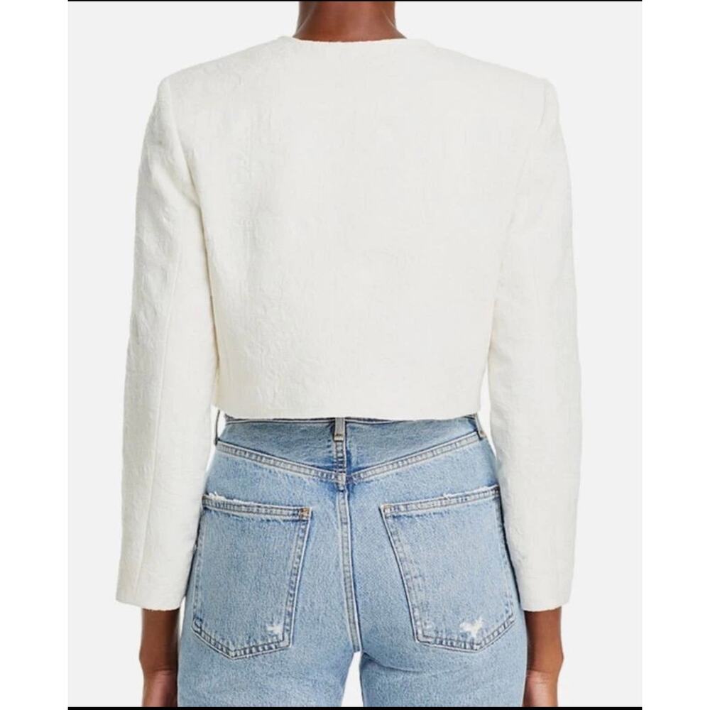 Derek lam 10 Crosby Juliette crop ivory blazer sz 0 - Picture 3 of 8